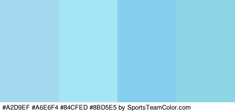 #A2D9EF #A6E6F4 #84CFED #8BD5E5 Colors