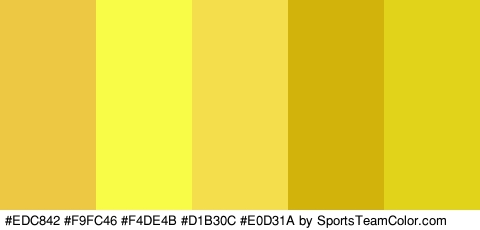 #EDC842 #F9FC46 #F4DE4B #D1B30C #E0D31A Colors