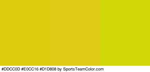 #DDCC0D #E0CC16 #D1D808 Colors