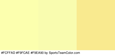 #FCFFAD #F9FCAE #F9EA90 Colors