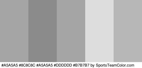 #A5A5A5 #8C8C8C #A5A5A5 #DDDDDD #B7B7B7 Colors