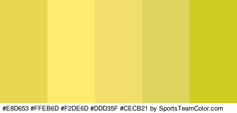 #E8D653 #FFEB6D #F2DE6D #DDD35F #CECB21 Colors