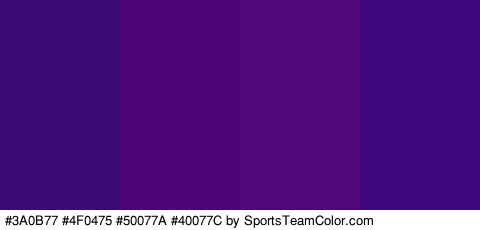 #3A0B77 #4F0475 #50077A #40077C Colors