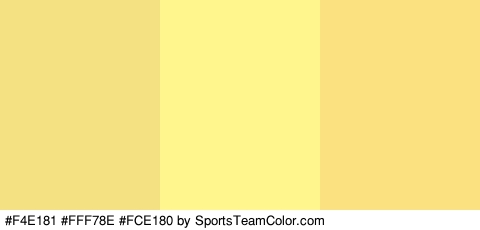 #F4E181 #FFF78E #FCE180 Colors