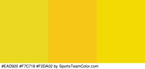 #EAD920 #F7C718 #F2DA02 Colors