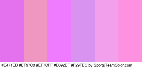 #E471ED #EF97C0 #EF7CFF #D892EF #F29FEC #FF91E1 Colors