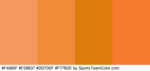 #F4985F #F28B37 #DD7D0F #F77B2E Colors