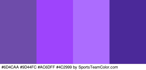 #6D4CAA #9D44FC #AC6DFF #4C2999 Colors