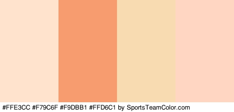 #FFE3CC #F79C6F #F9DBB1 #FFD6C1 Colors