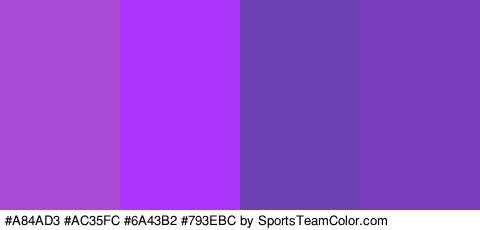 #A84AD3 #AC35FC #6A43B2 #793EBC Colors