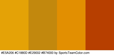 #E5A206 #C1880D #E29002 #B74000 Colors