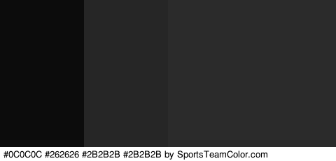 #0C0C0C #262626 #2B2B2B #2B2B2B Colors