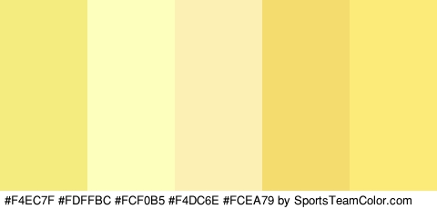 #F4EC7F #FDFFBC #FCF0B5 #F4DC6E #FCEA79 Colors