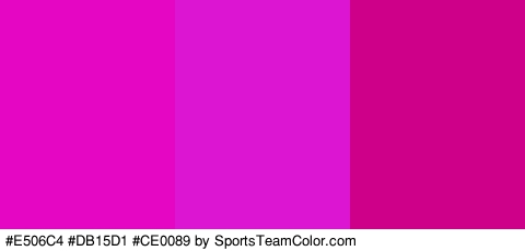 #E506C4 #DB15D1 #CE0089 Colors