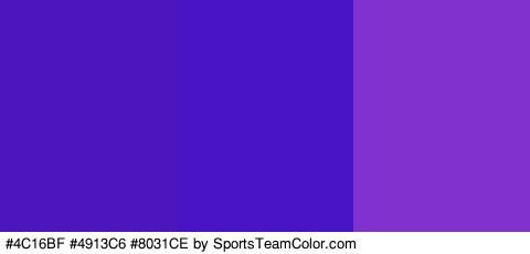 #4C16BF #4913C6 #8031CE Colors