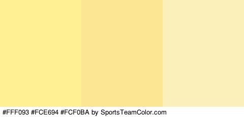 #FFF093 #FCE694 #FCF0BA Colors