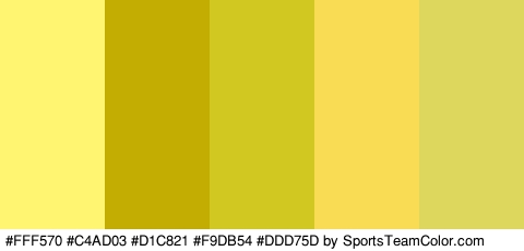 #FFF570 #C4AD03 #D1C821 #F9DB54 #DDD75D Colors