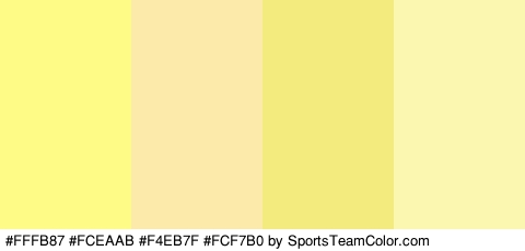 #FFFB87 #FCEAAB #F4EB7F #FCF7B0 Colors