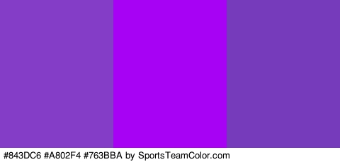 #843DC6 #A802F4 #763BBA Colors