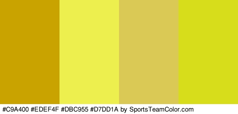 #C9A400 #EDEF4F #DBC955 #D7DD1A Colors