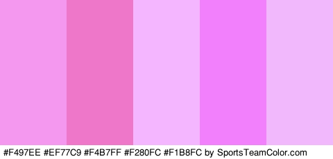 #F497EE #EF77C9 #F4B7FF #F280FC #F1B8FC Colors