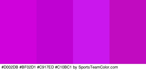 #D002DB #BF02D1 #C917ED #C10BC1 Colors