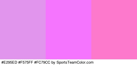 #E295ED #F575FF #FC79CC Colors