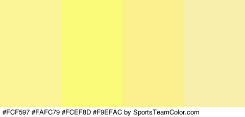 #FCF597 #FAFC79 #FCEF8D #F9EFAC Colors