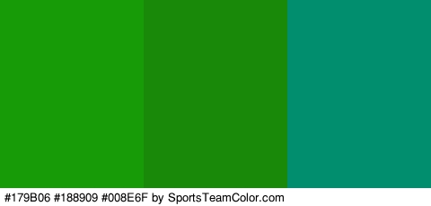 #179B06 #188909 #008E6F Colors