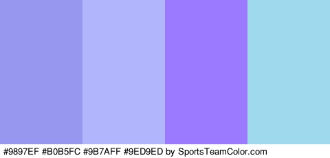 #9897EF #B0B5FC #9B7AFF #9ED9ED Colors