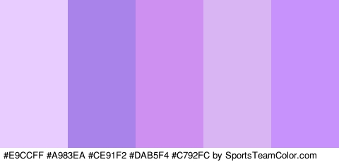 #E9CCFF #A983EA #CE91F2 #DAB5F4 #C792FC Colors