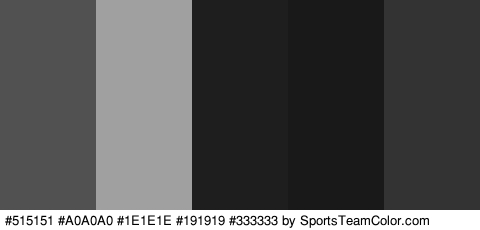 #515151 #A0A0A0 #1E1E1E #191919 #333333 Colors