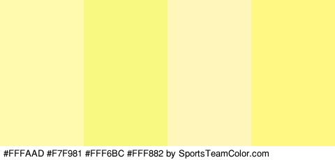 #FFFAAD #F7F981 #FFF6BC #FFF882 Colors