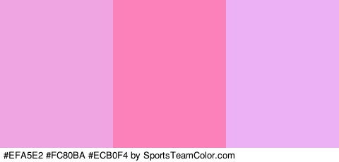 #EFA5E2 #FC80BA #ECB0F4 Colors