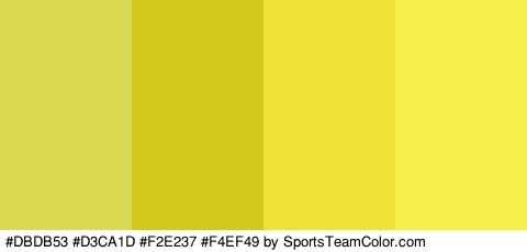 #DBDB53 #D3CA1D #F2E237 #F4EF49 Colors