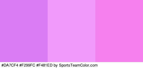 #DA7CF4 #F299FC #F481ED Colors