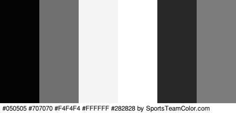 #050505 #707070 #F4F4F4 #FFFFFF #282828 #7C7C7C Colors