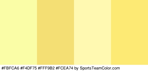 #FBFCA6 #F4DF75 #FFF9B2 #FCEA74 Colors