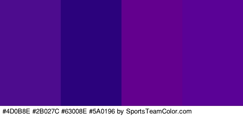 #4D0B8E #2B027C #63008E #5A0196 Colors