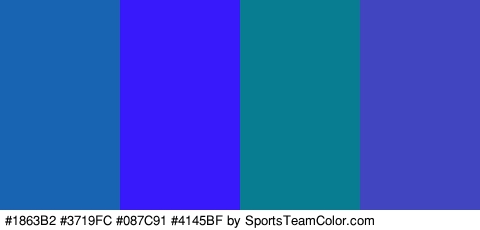 #1863B2 #3719FC #087C91 #4145BF Colors