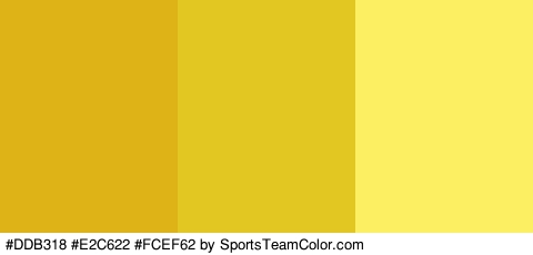 #DDB318 #E2C622 #FCEF62 Colors