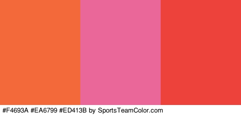 #F4693A #EA6799 #ED413B Colors