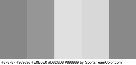 #878787 #969696 #E0E0E0 #D8D8D8 #898989 Colors