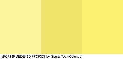 #FCF39F #EDE46D #FCF071 Colors