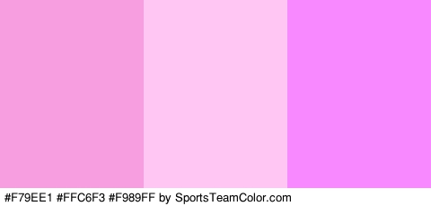 #F79EE1 #FFC6F3 #F989FF Colors