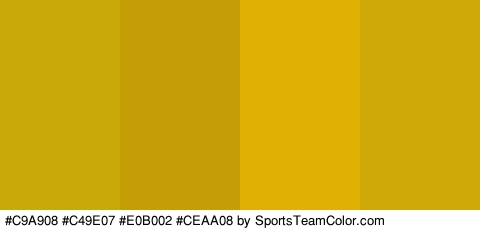 #C9A908 #C49E07 #E0B002 #CEAA08 Colors