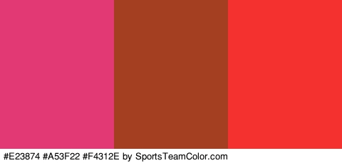 #E23874 #A53F22 #F4312E Colors