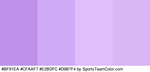 #BF91EA #CFAAF7 #E2BDFC #D9B7F4 Colors