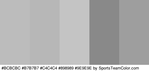 #BCBCBC #B7B7B7 #C4C4C4 #898989 #9E9E9E Colors