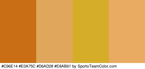 #C96E14 #E0A75C #D6AD28 #E8AB61 Colors